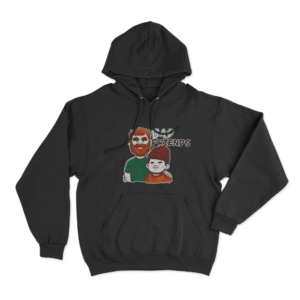 Bad Friends Hairy Namaste Unisex Hoodie Black